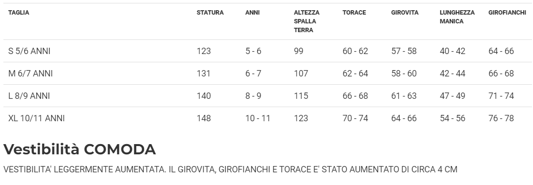 Costume Cenere Bambina Tg 5/6anni a 10/11 anni