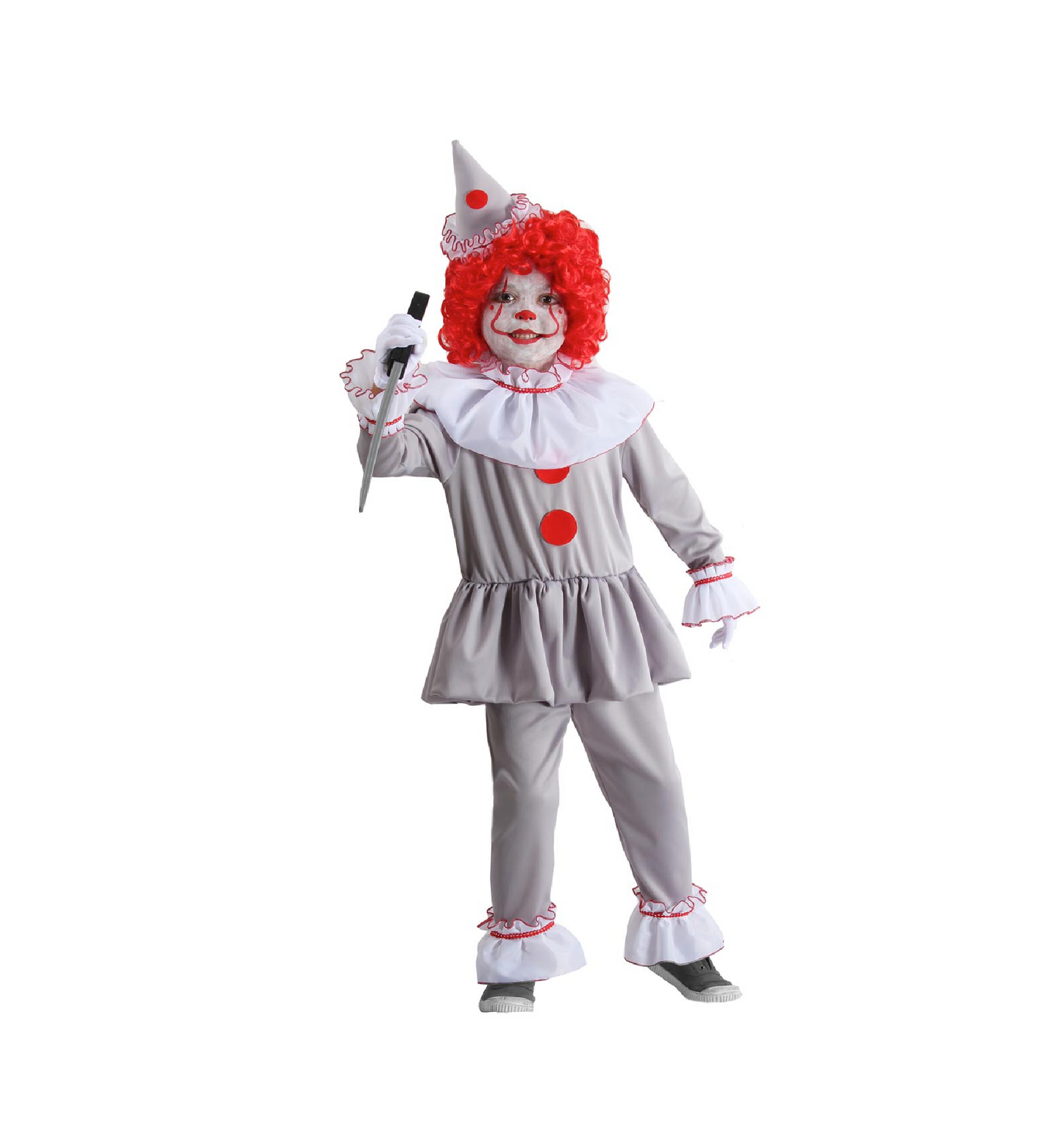Costume Pagliaccio Horror Tg 3/4 a 11/12 anni