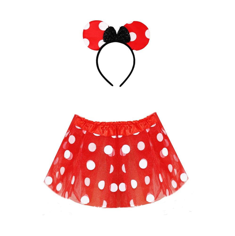 Gonna e Cerchietto Topoletta 2 pezzi