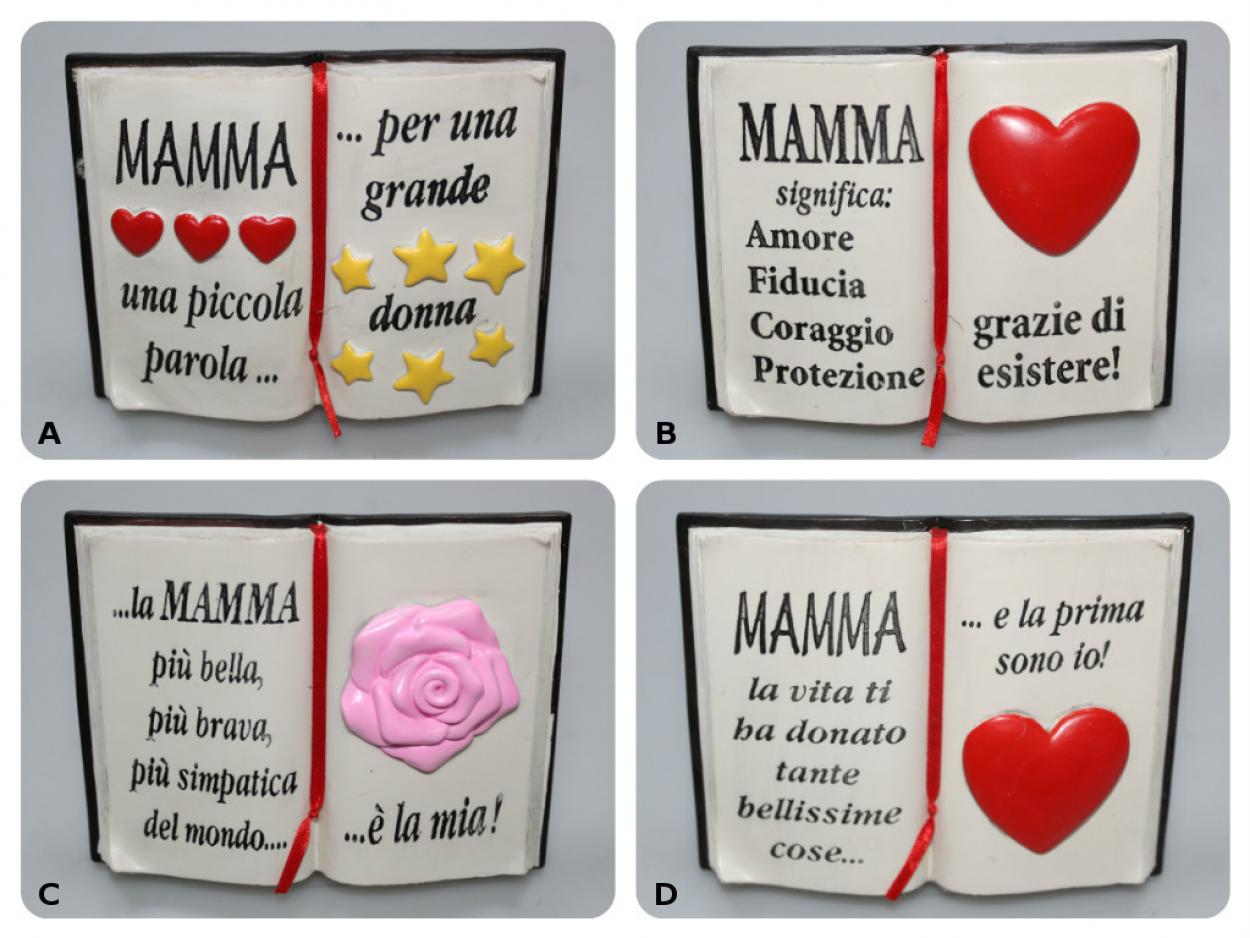 Libro targa mamma festa della mamma con frase