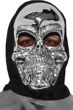 Maschera demone Metallizzata Taglia unica