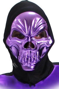 Maschera Scheletro metallizzata Taglia unica