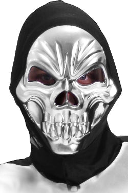 Maschera Scheletro metallizzata Taglia unica