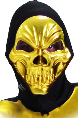 Maschera Scheletro metallizzata Taglia unica