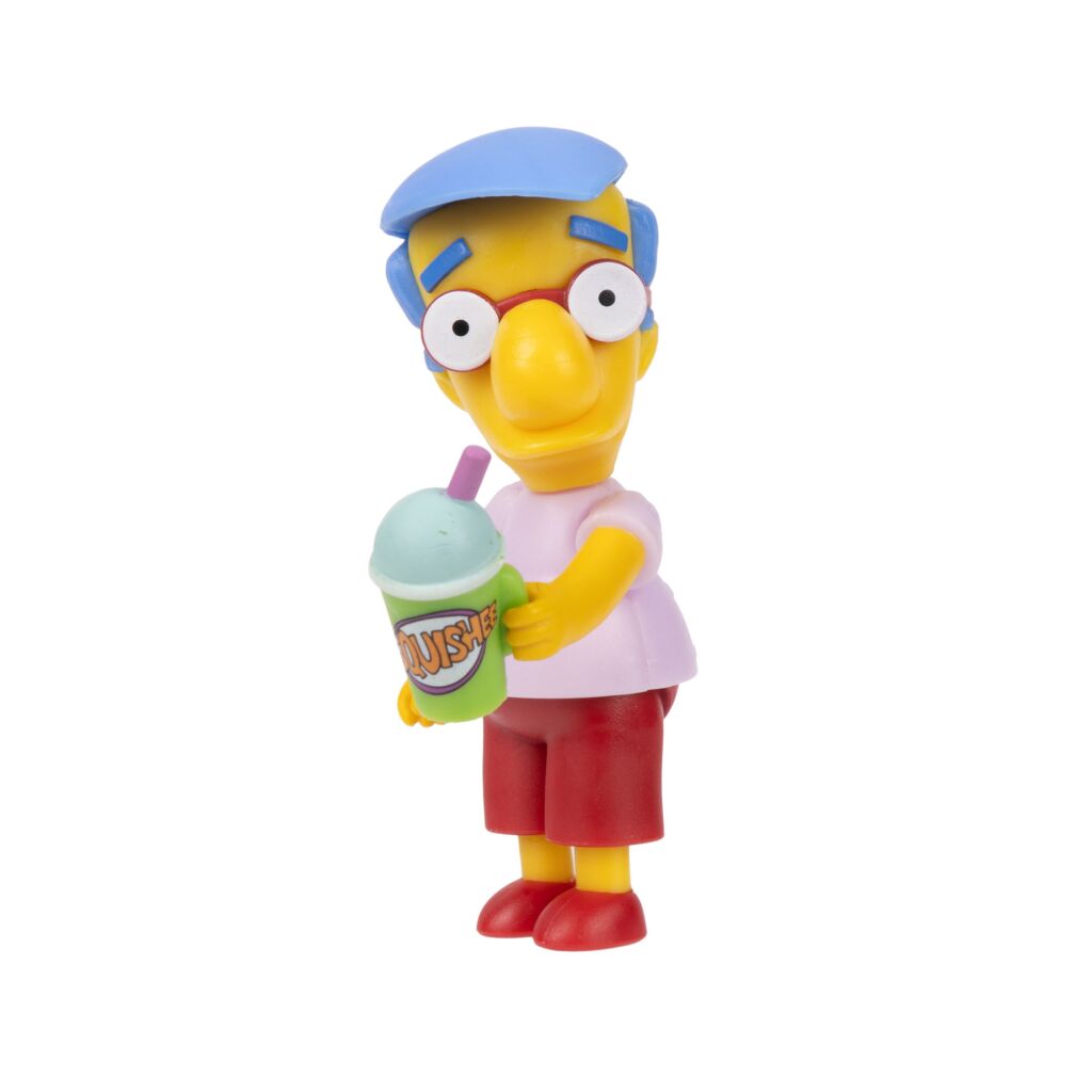 The Simpsons Milhouse con Squishee – Action Figure da Collezione Personaggio 6,5 cm
