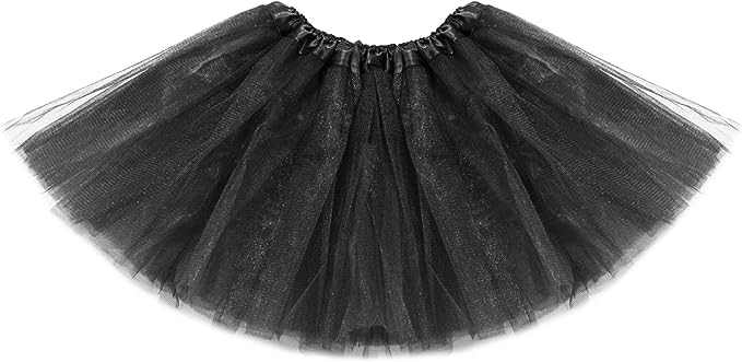 Gonna tulle bambina halloween Taglia Unica da 3 a 12 anni