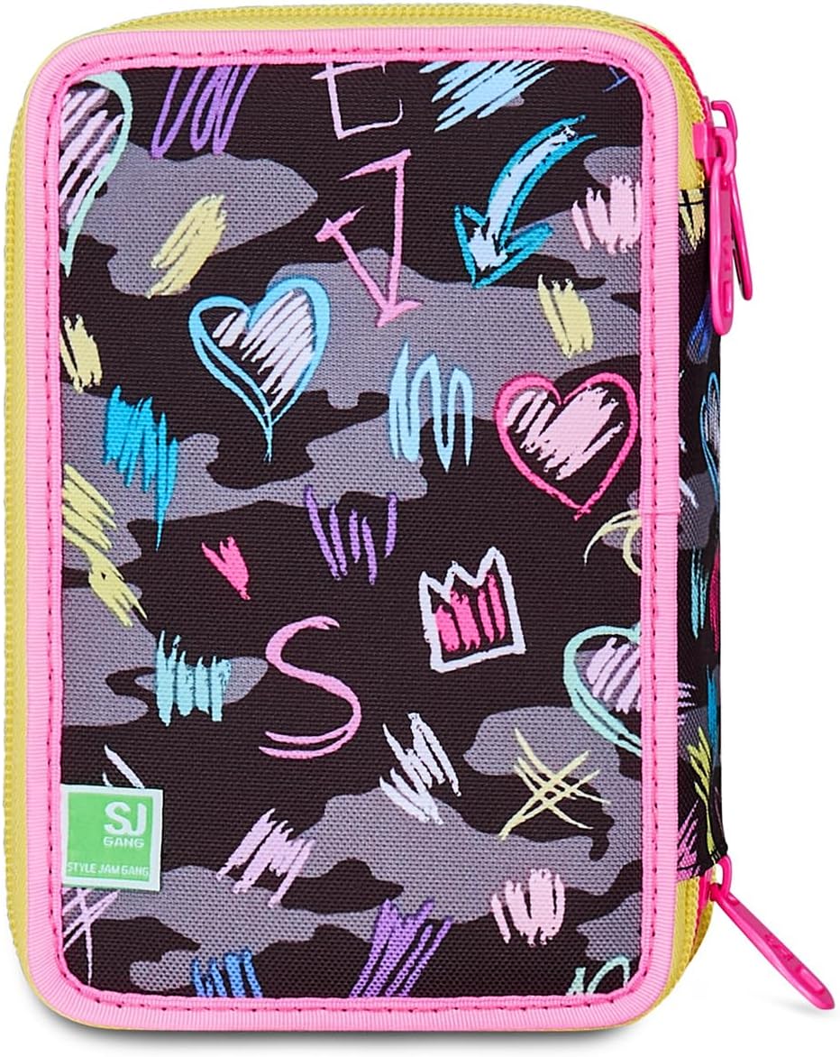 Astucci 3 Zip Sj Game led Girl