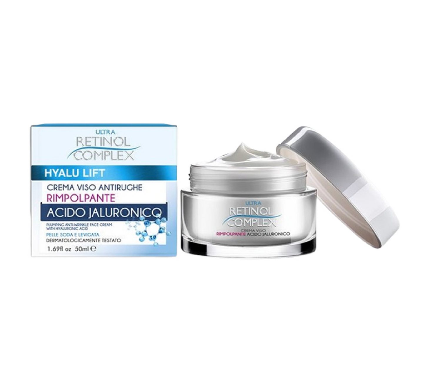 Hyalu Lift Crema Viso Antirughe Rimpolpante Acido Ialuronico