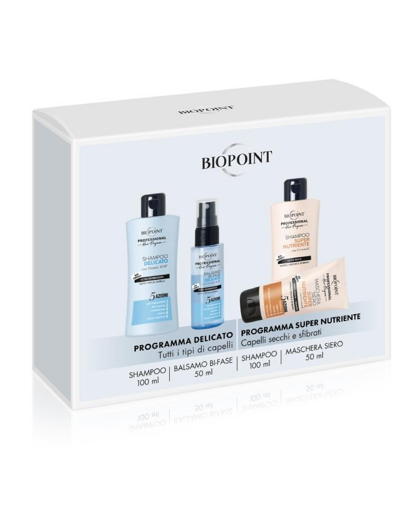 Cofanetto Capelli – Shampoo + Balsamo Delicato + Shampoo e Maschera Nutriente