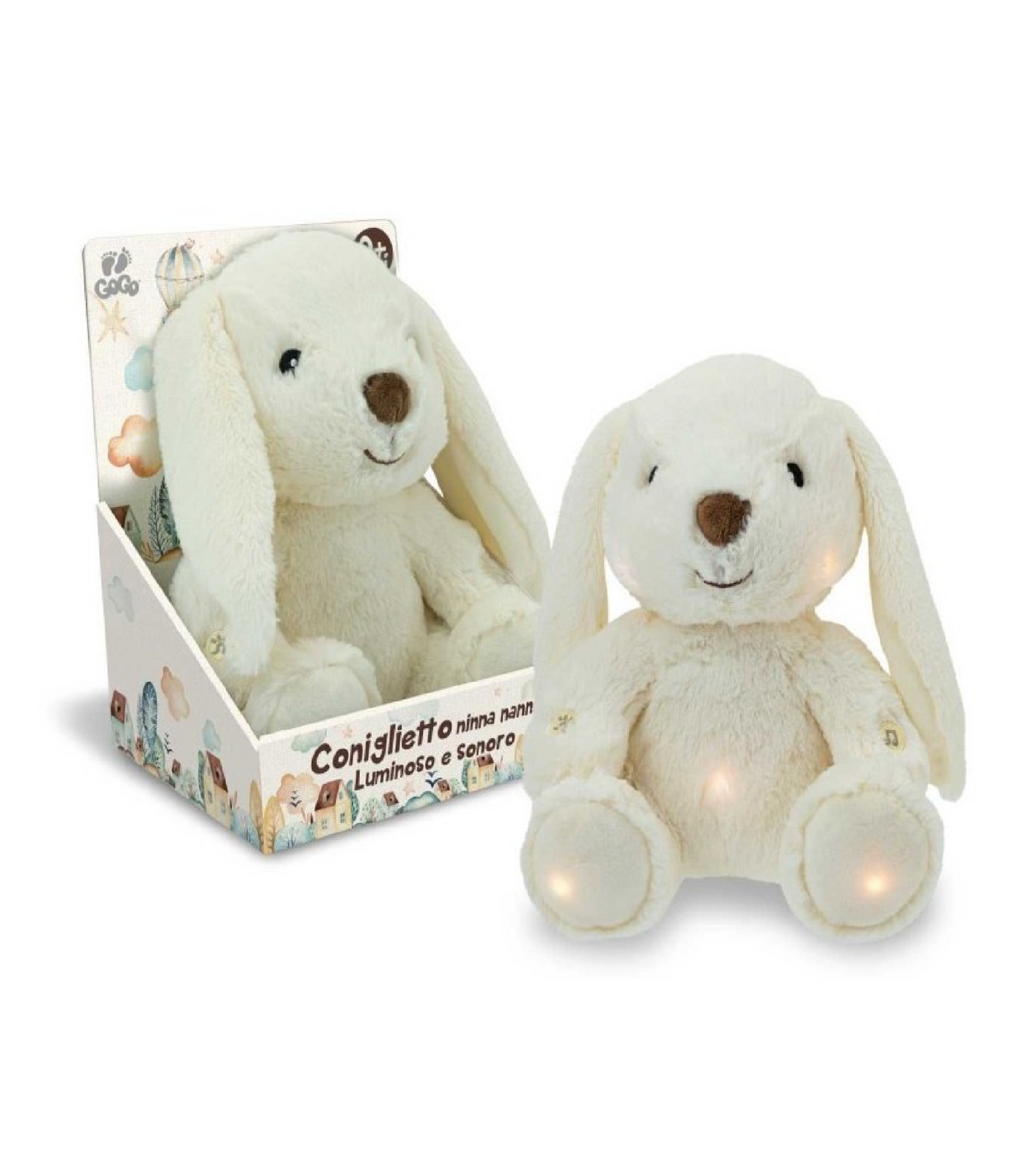 Coniglio Ninna Nanna 25 cm – Peluche Morbido