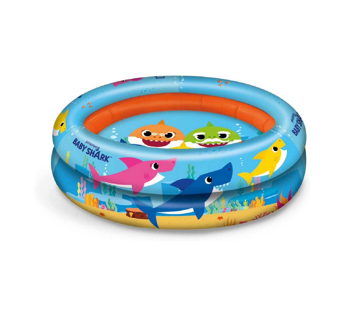 Piscina Baby Shark 2 Anelli 100 cm
