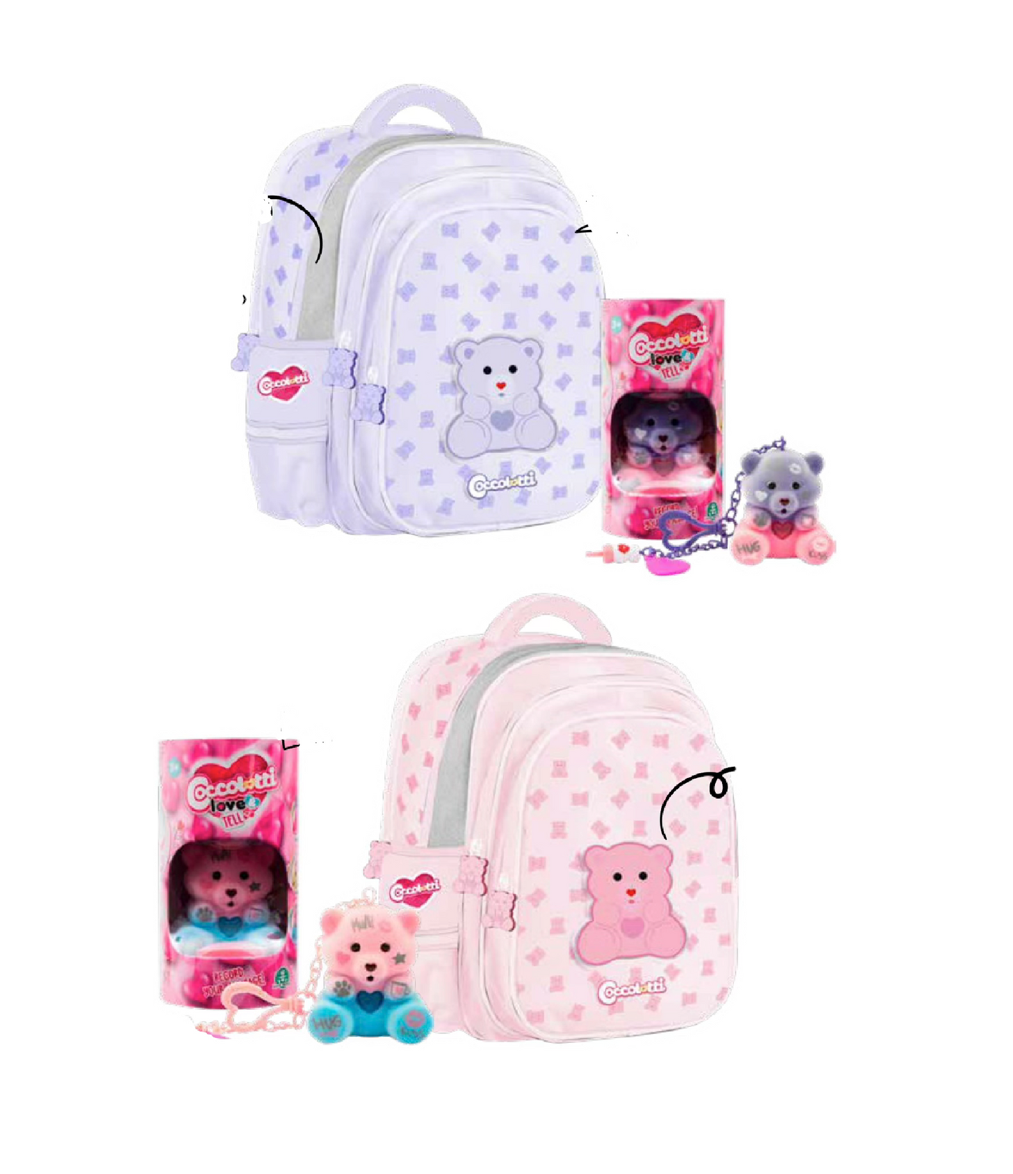 Zaino Coccolotti Pastel Estendibile