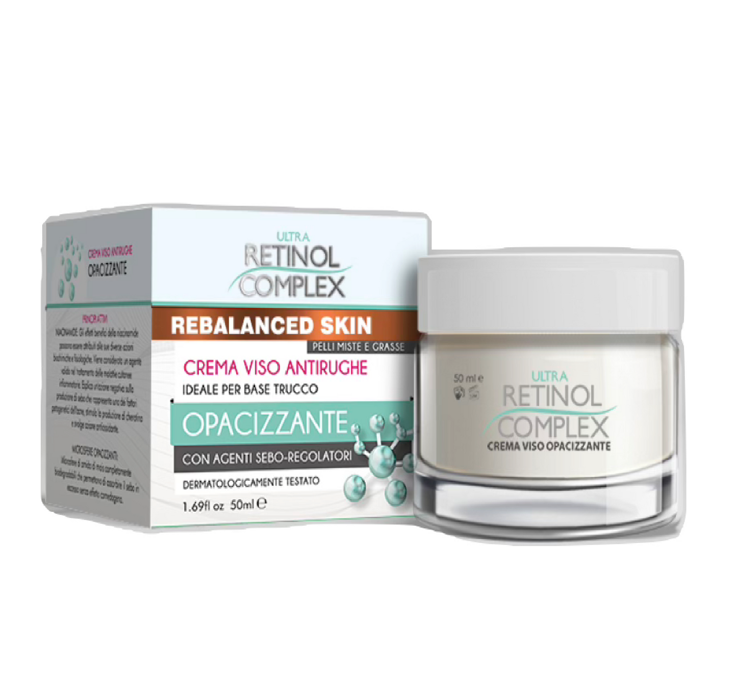 Rebalanced Skin Crema Viso Antirughe Opacizzante e Base Trucco
