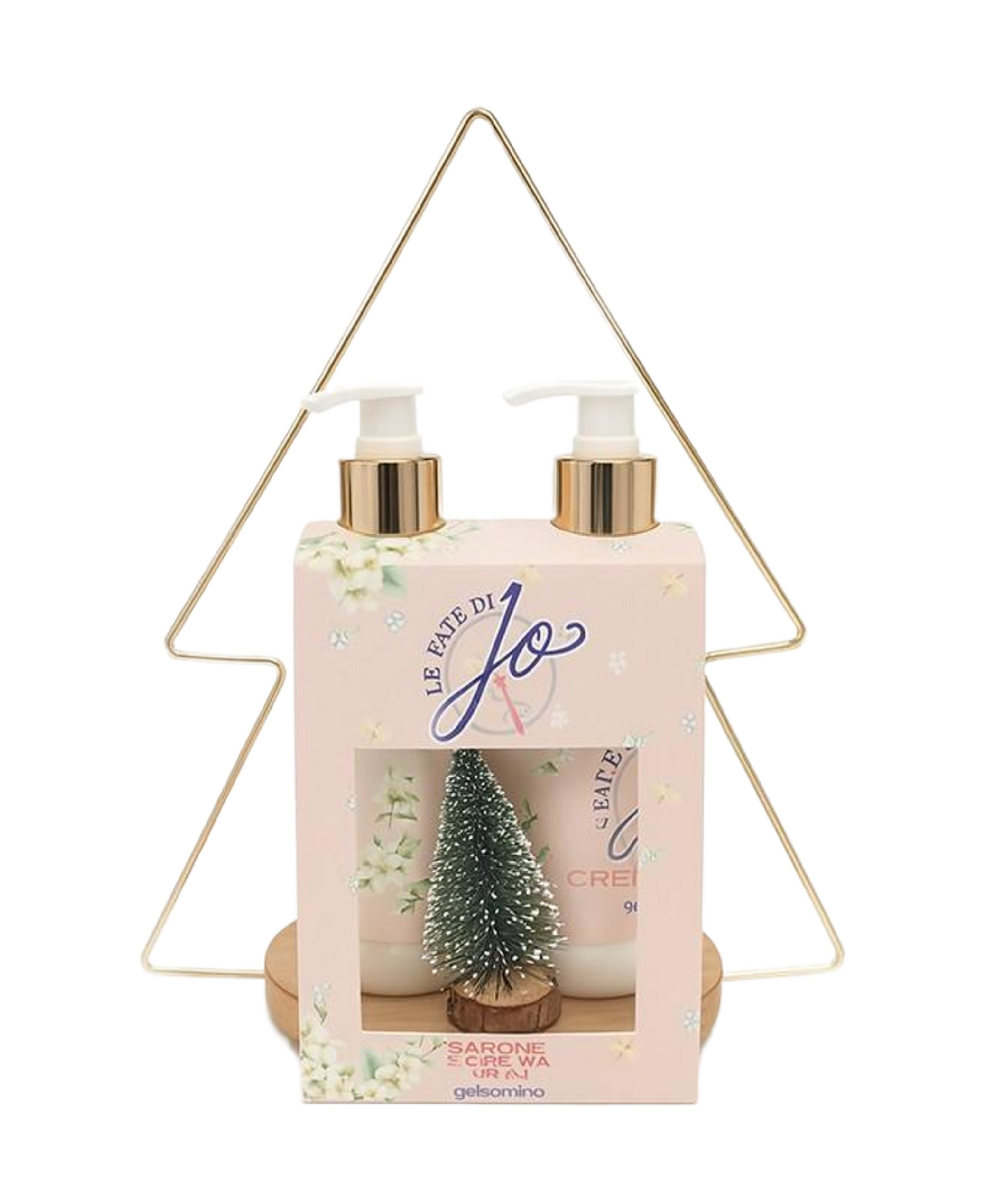 Cofanetto Albero di Natale – Set Sapone Mani 360ml + Crema Mani 360ml al Gelsomino