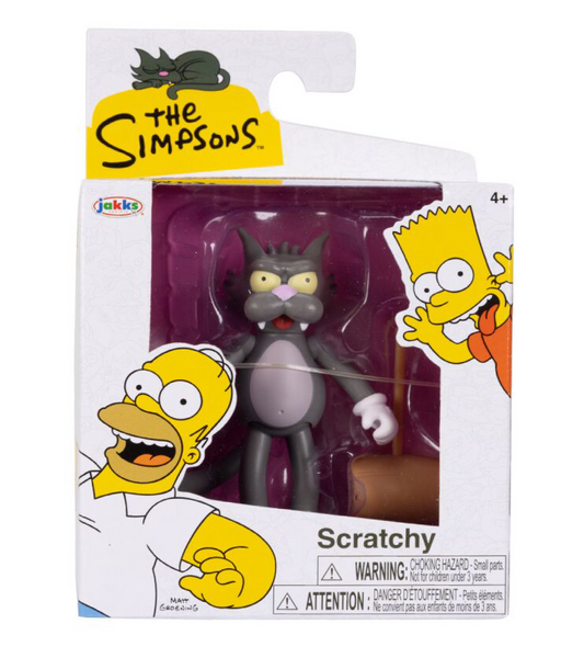 The Simpsons Scratchy – Action Figure da Collezione Personaggio 6,5 cm