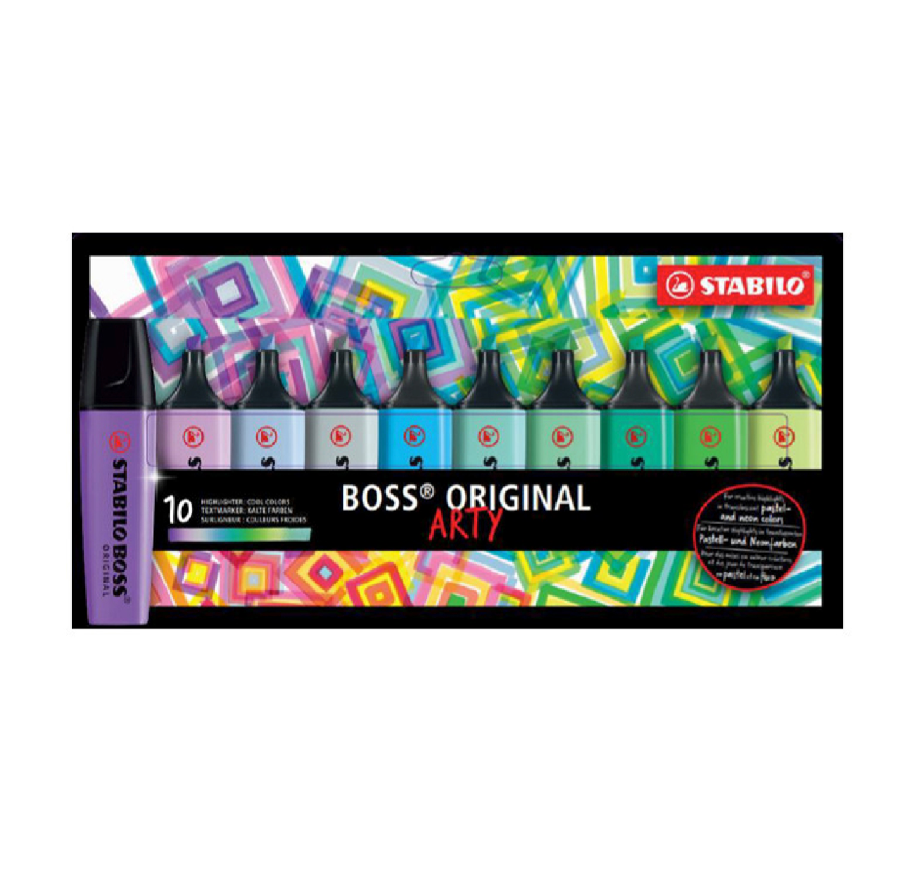 Evidenziatori Set Stabilo Boss Original Arty 10pz Toni Freddi