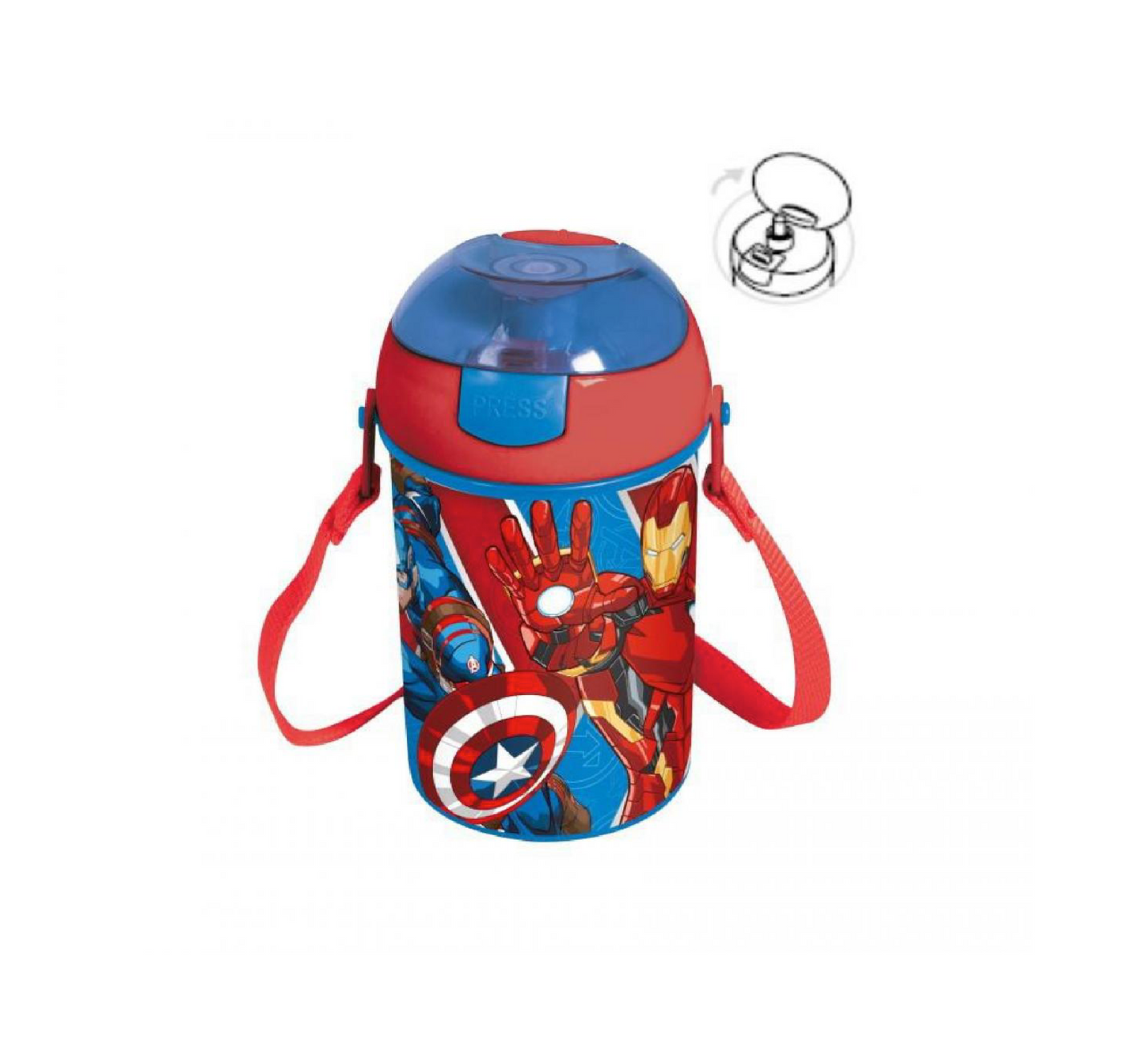 Borraccia Avengers 450 ml Pop up