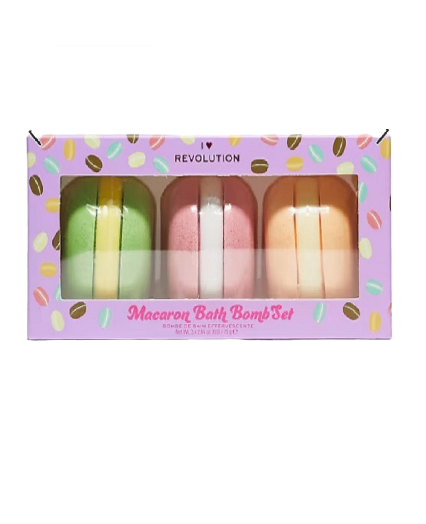 I Love Revolution Macaron Cofanetto Bombe da Bagno x3
