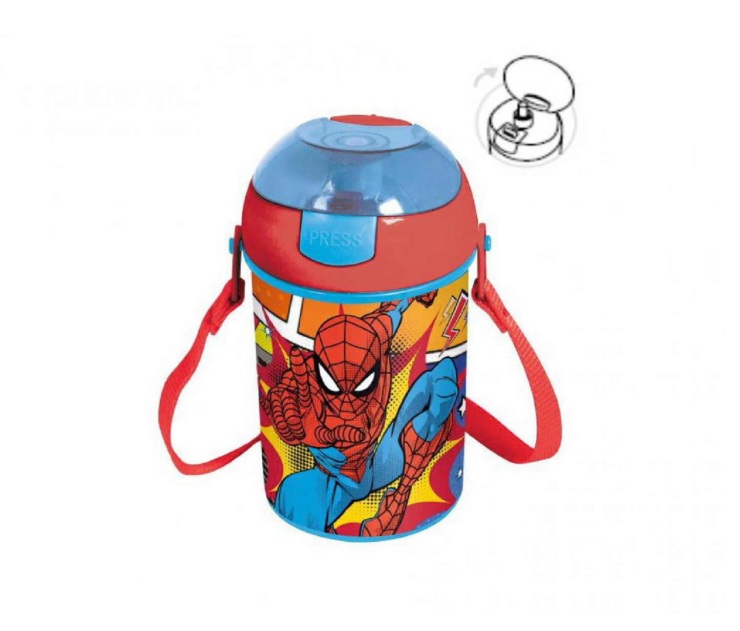 Borraccia Spiderman 450 ml Pop up