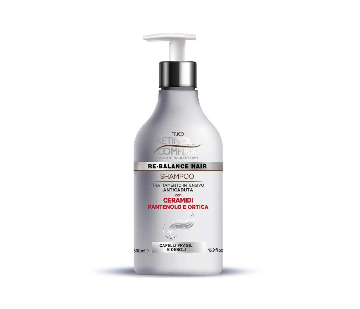 Shampoo Anticaduta con Ceramidi Pantenolo e Ortica