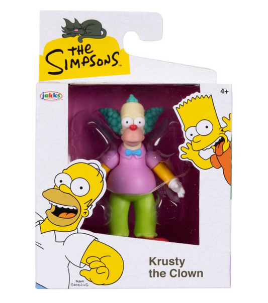 The Simpsons Krusty the Clown – Action Figure da Collezione Personaggio 6,5 cm