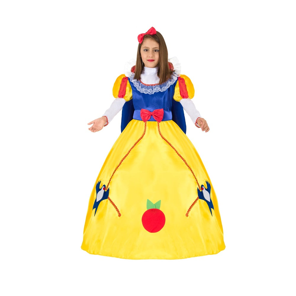 Costume Biancaneve principesse 6-7anni a 10-11anni