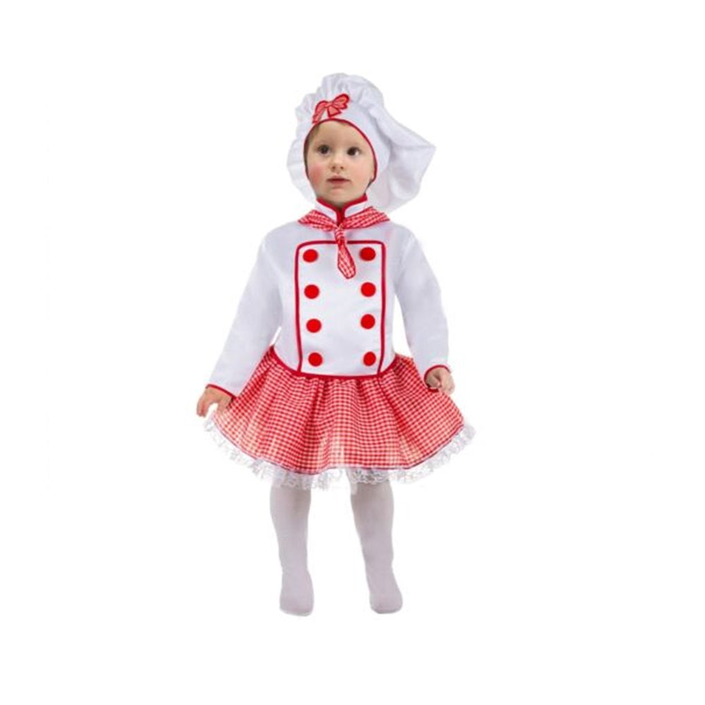 Costume cuoca chef 10/12 mesi a 25-36mesi