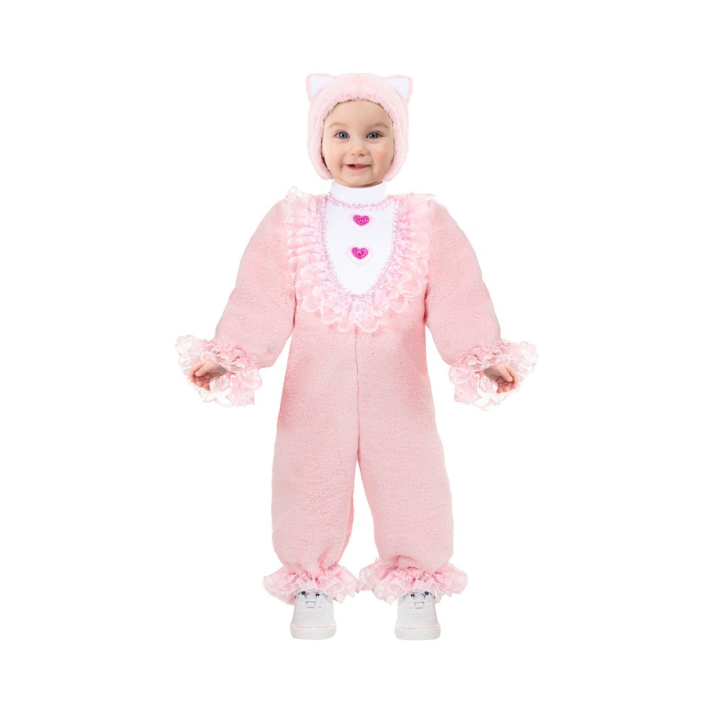 Costume Gattina Peluche Tg 0/3mesi a 13/18mesi