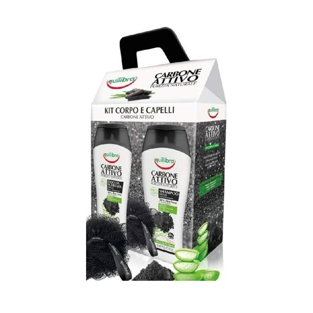 Kit Corpo e Capelli Carbone Attivo