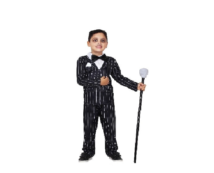 Costume Gomez Addams bambino Tg 5/6anni a 11/12anni