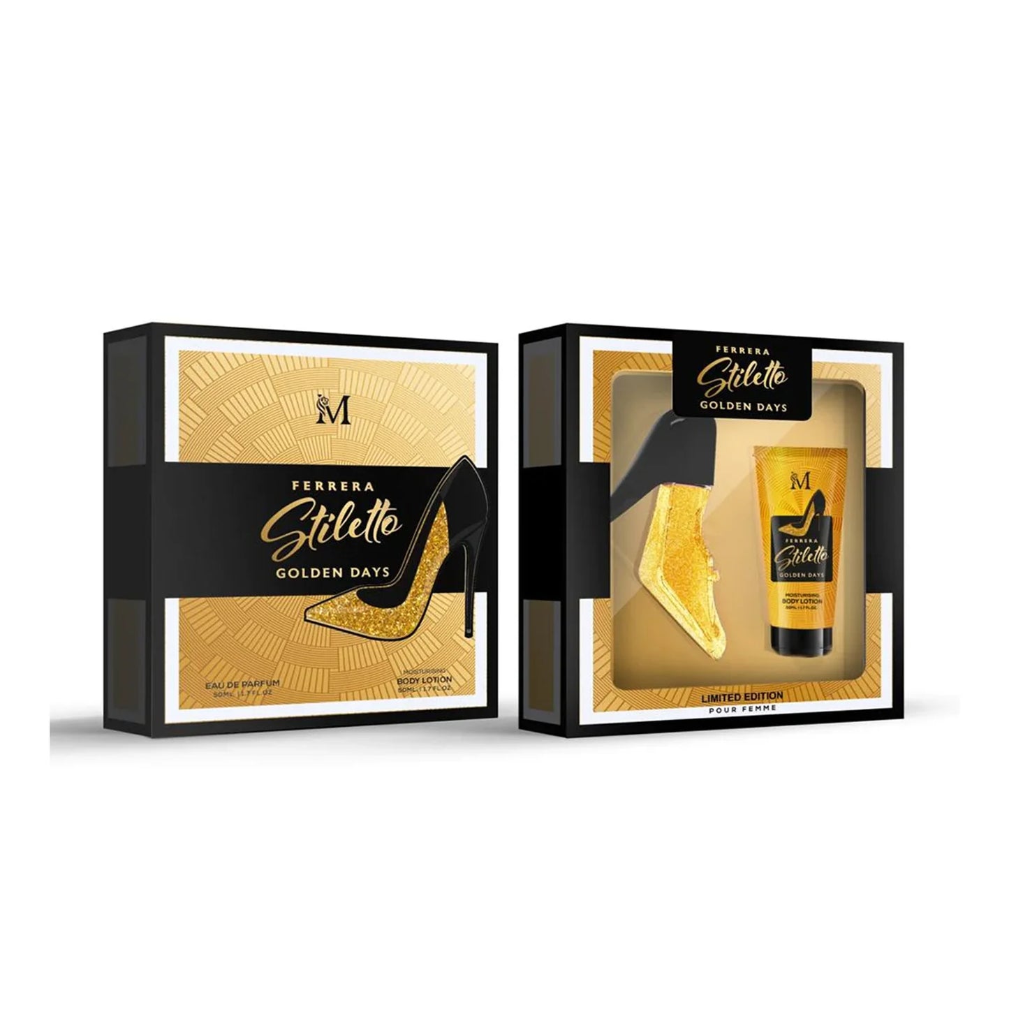 Cofanetto Ferrara Stiletto Golden Days EDP + Body Lotion