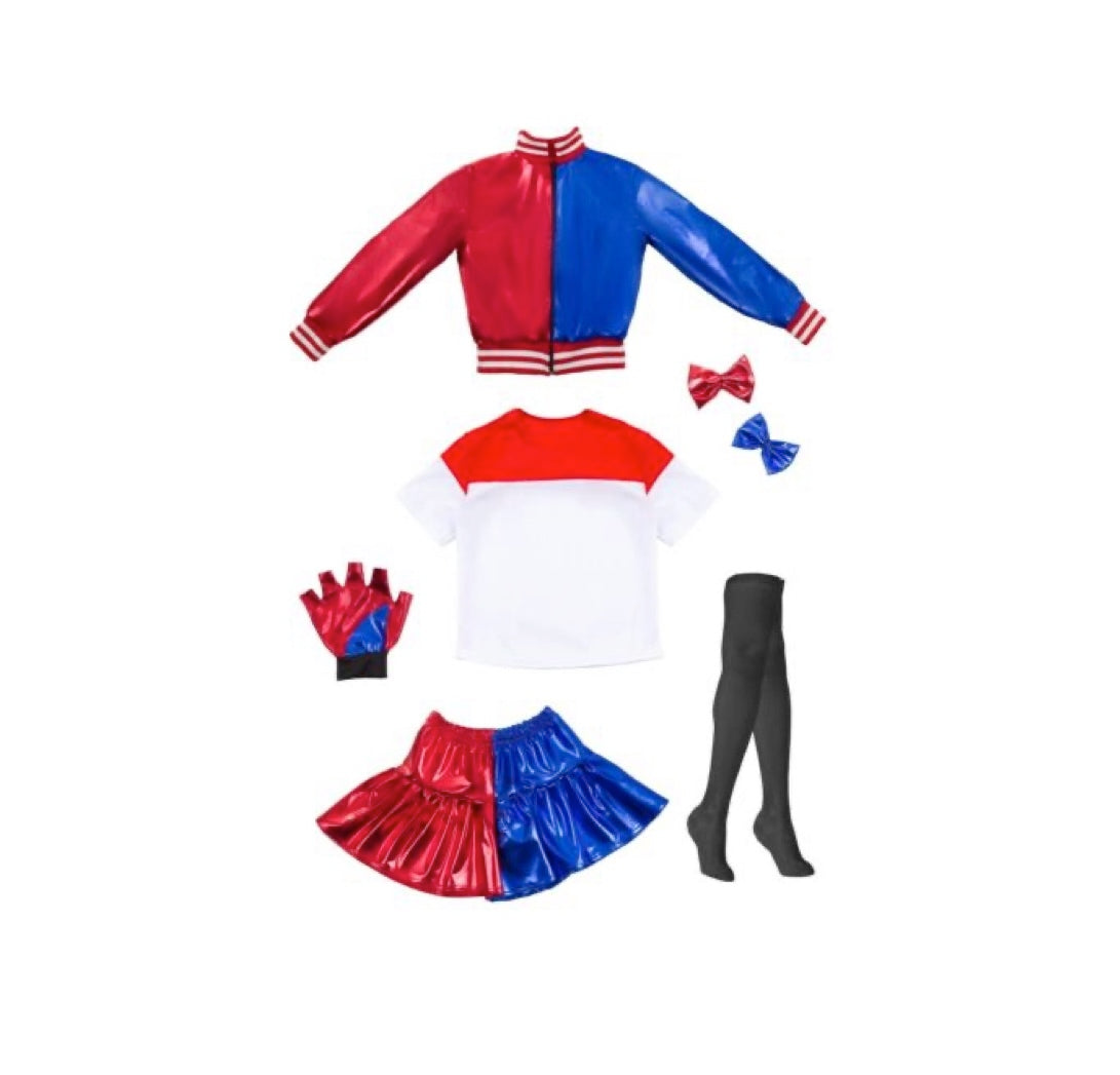 Costume Harley Quinn Tg 5/6 anni a 12/13 anni