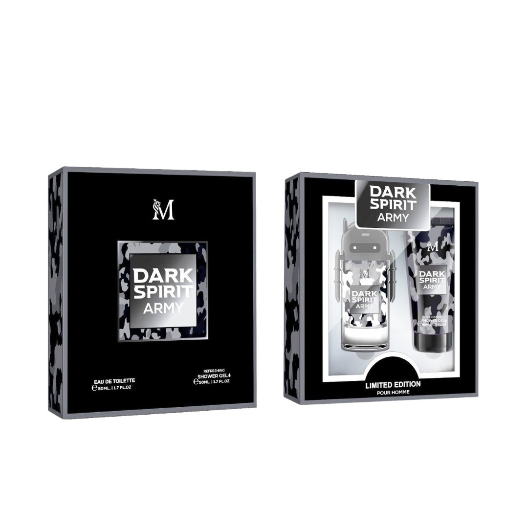 Cofanetto Dark Spirit Army Uomo EDT + Shower Gel