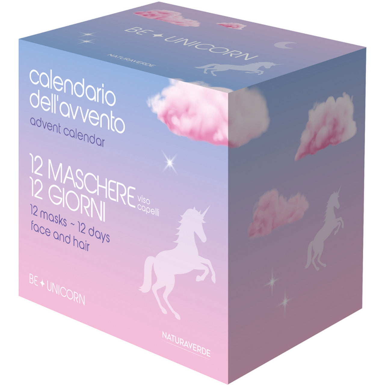 Calendario dell'Avvento Be Unicorn 2025 - 12 Sorprese Viso e Capelli