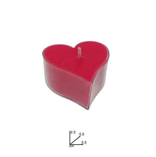 Candela a Cuore Rosso