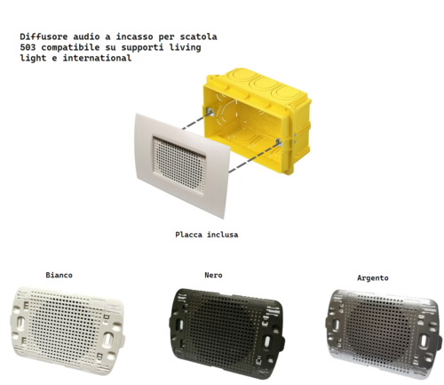 Cassa Audio per Filodiffusione – Utilizzo Domestico Scatola 503