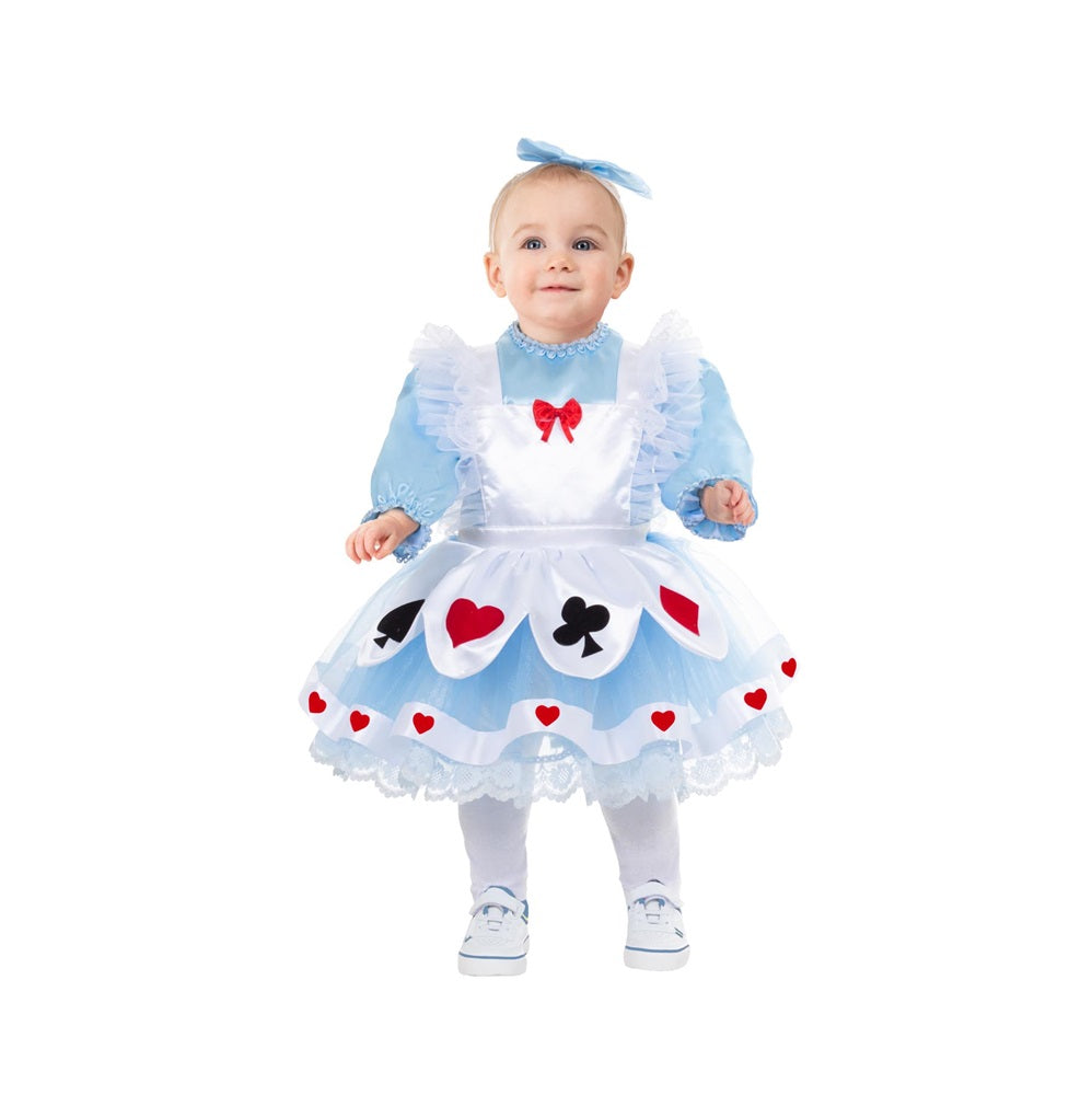 Costume Alice in Worderland Tg 10-12mesi a 25-36mesi
