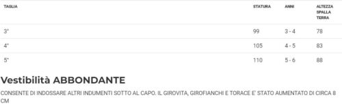 Costume Biancaneve Tg 3/4anni a 5/6anni