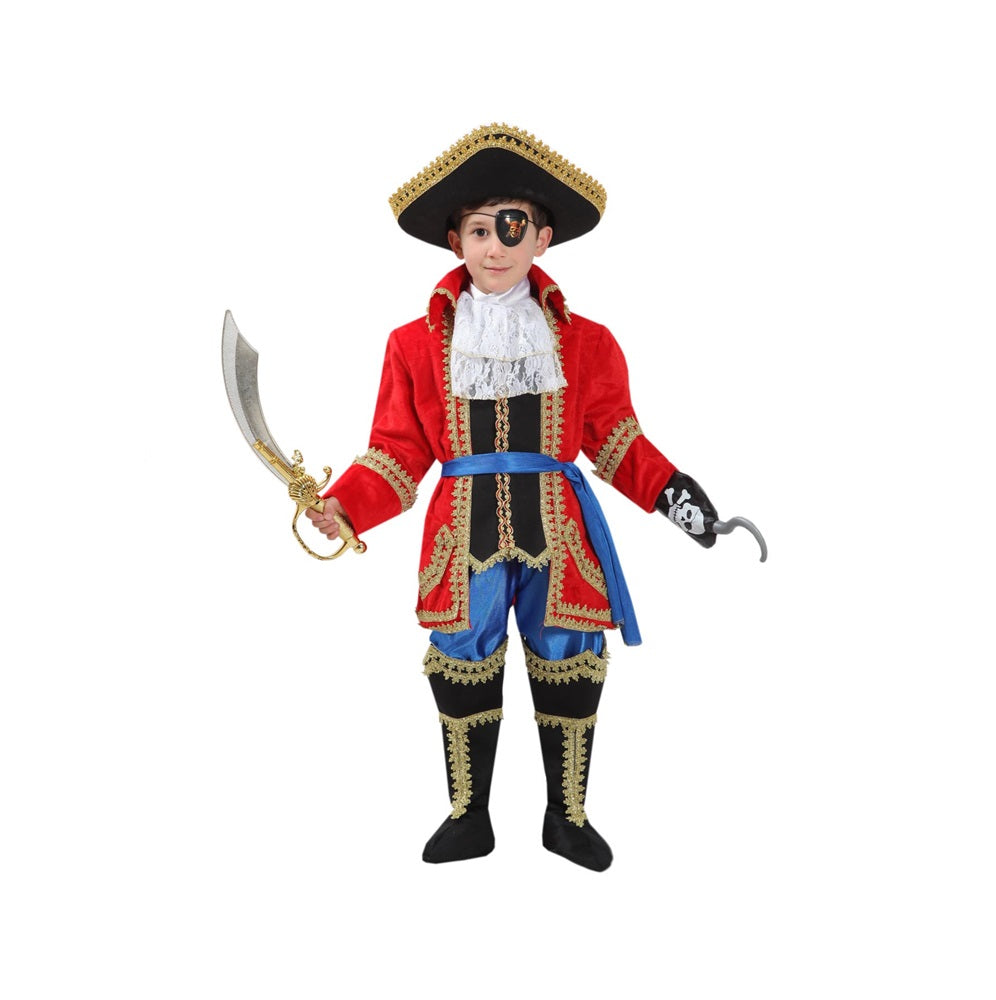 Costume Capitan Uncino Tg 3/4anni e 4/5anni