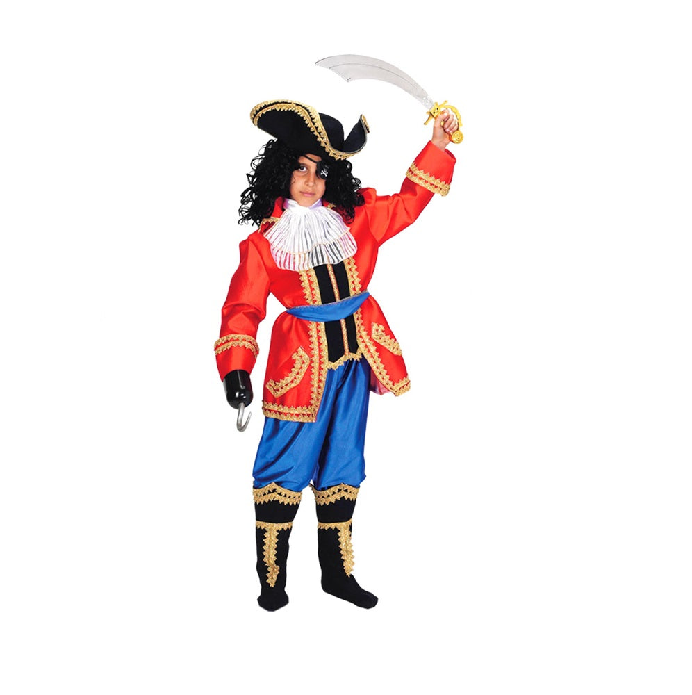 Costume Capitan Uncino Tg 5/6anni a 12/13anni