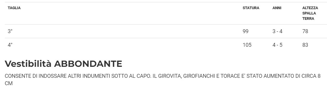 Costume Carabiniere Agente bambino Tg 3/4anni e 4/5anni