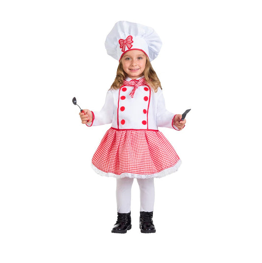 Costume Cuoca Bambina Tg 3/4anni a 5/6anni