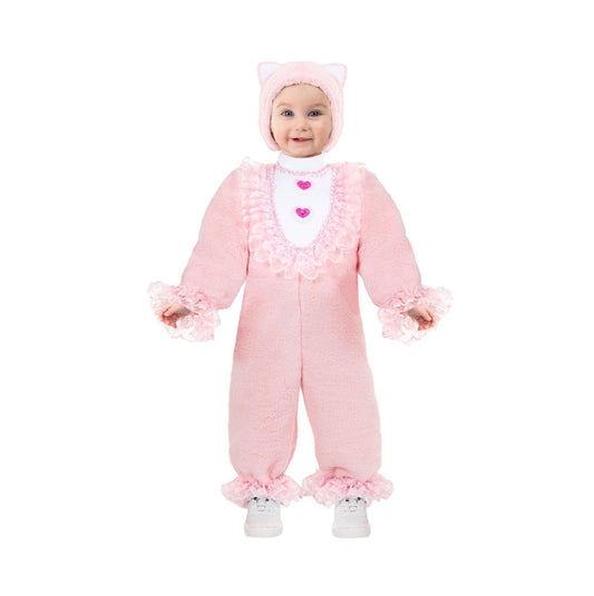 Costume Gattina Peluche Tg 0/3mesi a 13/18mesi