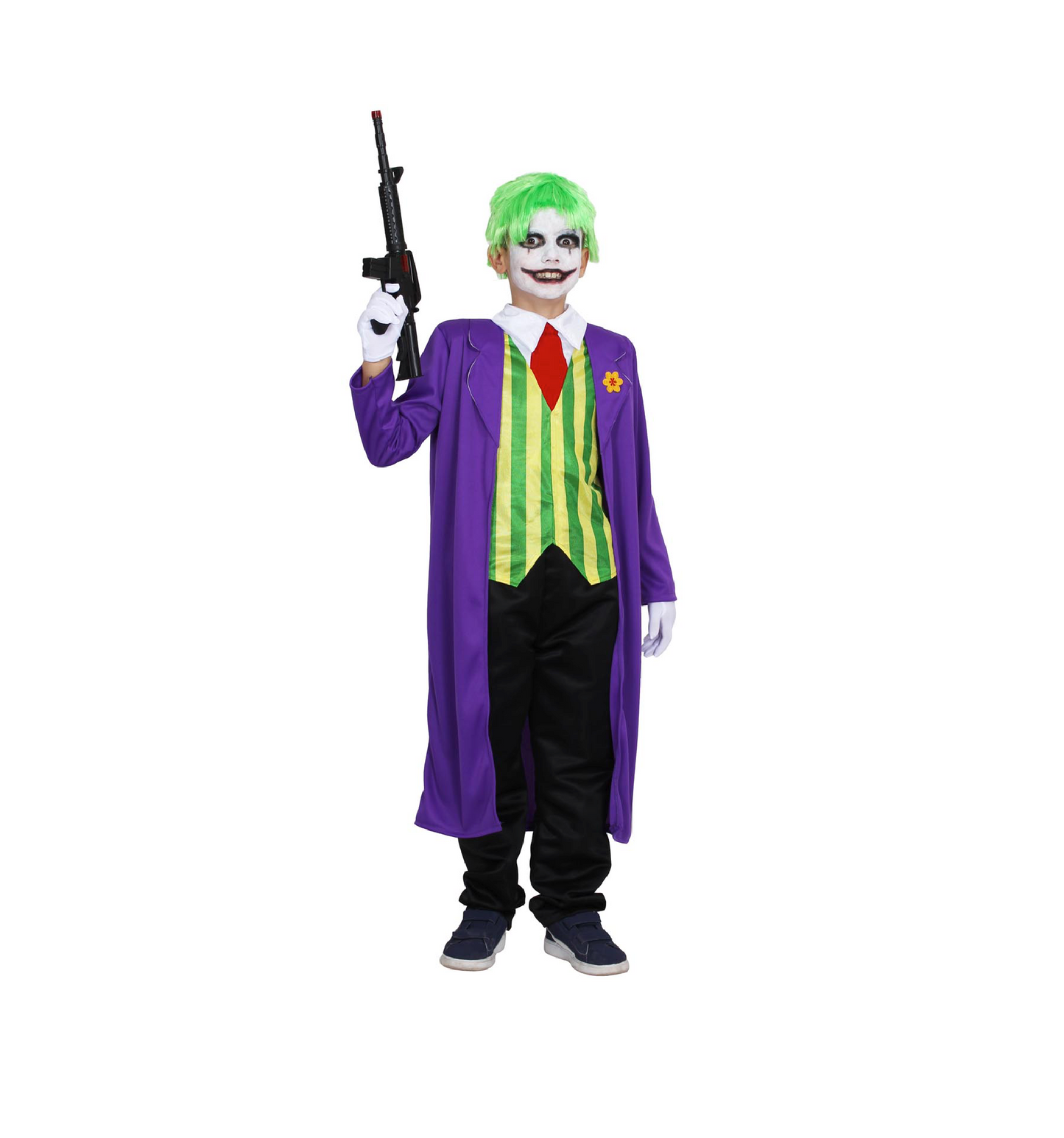 Costume Clown Pazzo Tg 5/6anni a 11/12 anni