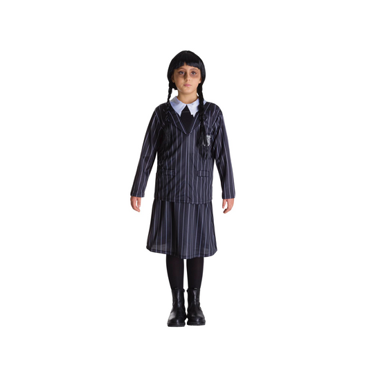 Costume Mercoledi School Tg 5/6 a 12/13 anni