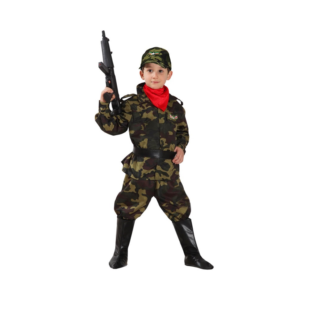 Costume Militare Bambino Tg 3/4anni e 4/5anni