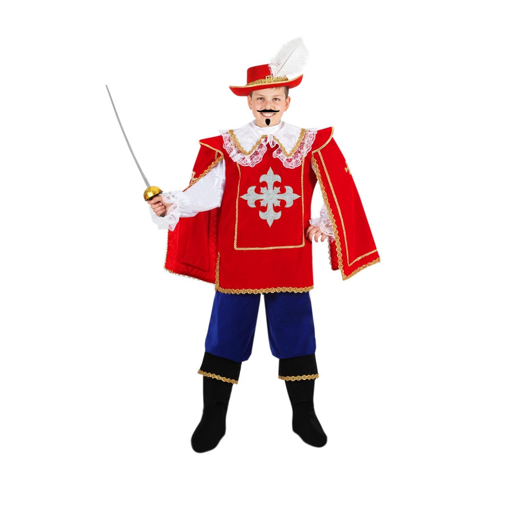 Costume Moschettiere Tg 5/6anni a 12/13anni