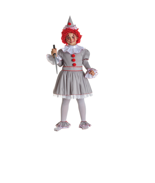 Costume Pagliaccetta Horror Tg 3/4 a 11/12 anni