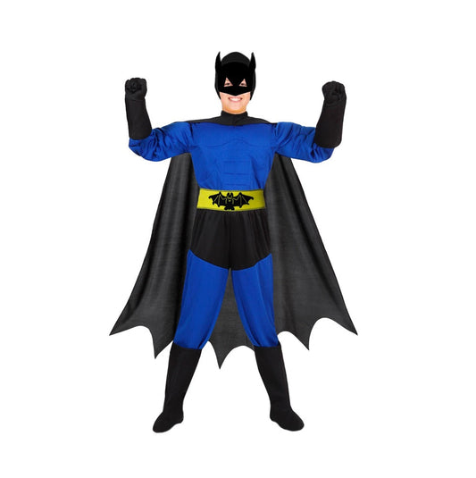 Costume Pipistrello Con Muscoli Bambino Tg 5/6anni e 10/11anni