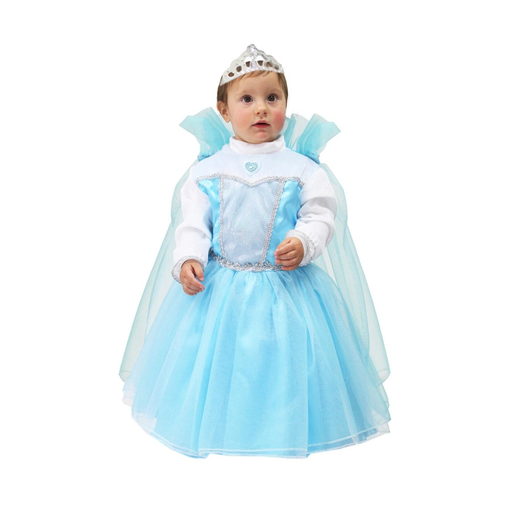 Costume Principessa della Neve Tg 13/18mesi a 25/36mesi